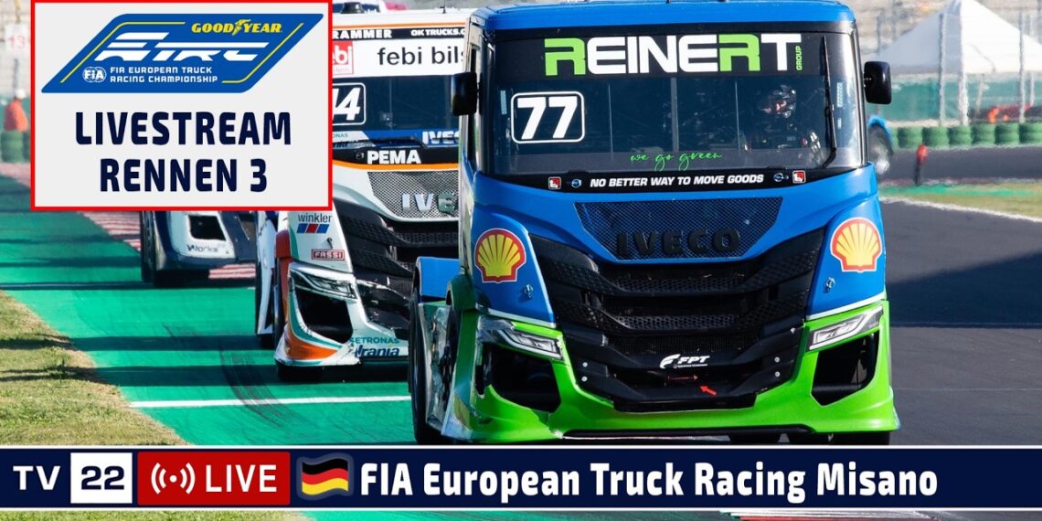 🇩🇪 LIVE Truck Grand Prix Misano: R3 Goodyear FIA European Truck Racing Ch’ship – 31.05.2026