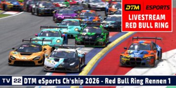 🇩🇪 LIVE DTM Red Bull Ring Runde 1 | DTM eSports Championship 2026