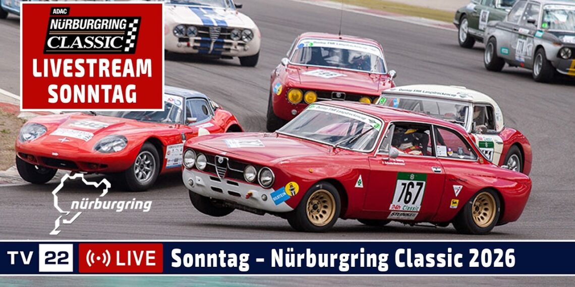🇩🇪 LIVE Sonntag Nürburgring Classic 2026 – Das große Race Event feiert den historischen Motorsport