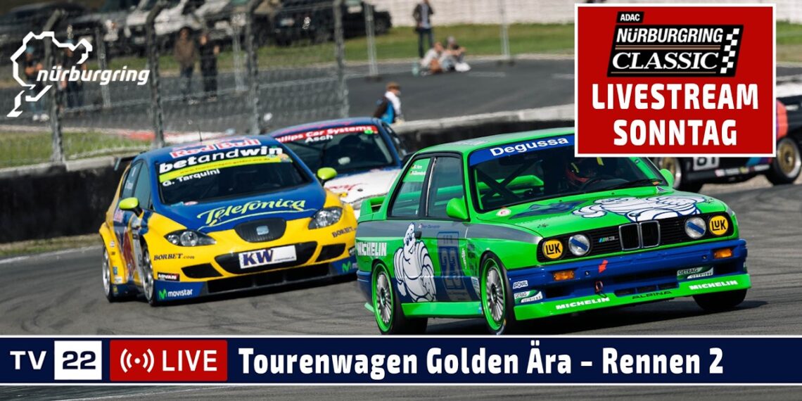🇩🇪 LIVE Tourenwagen Golden Ära Rennen 2 – Sonntag Nürburgring Classic 2026