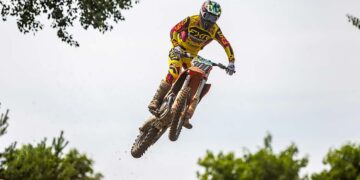 Noah Ludwig holte nach einem packenden Duell den Tagessieg der DMX Open in Dolle