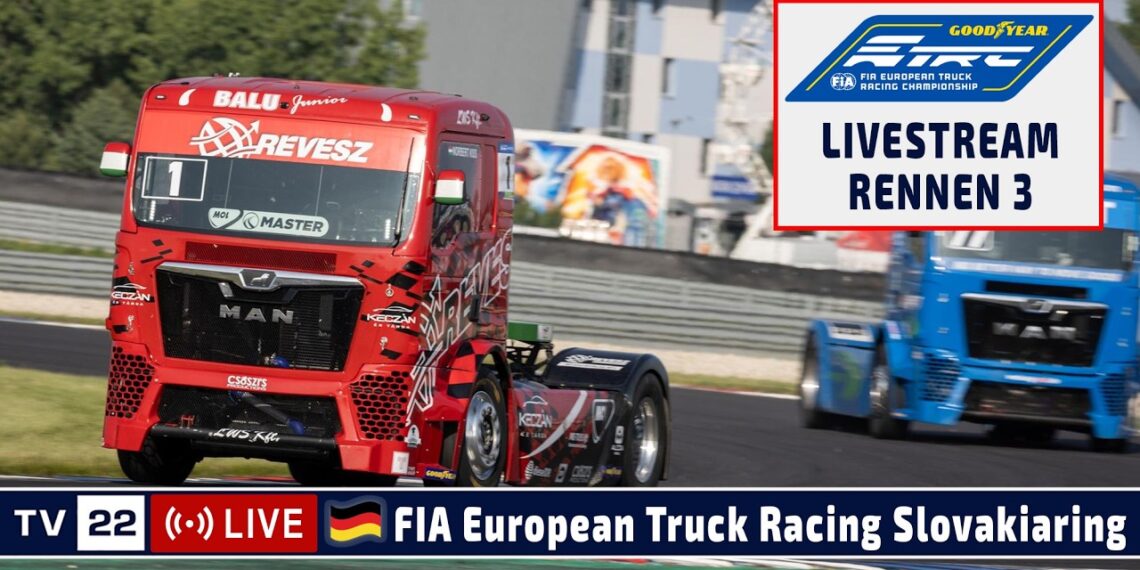 🇩🇪 LIVE Truck Grand Prix Slovakiaring: R3 Goodyear FIA European Truck Racing Ch’ship – 07.06.2026