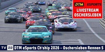 🇩🇪 LIVE DTM Oschersleben Runde 5 | DTM eSports Championship 2026