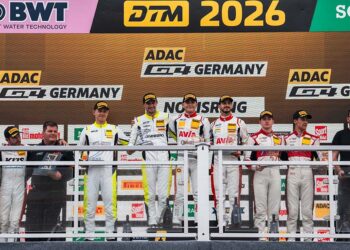 260705 gt4 4 Das Sonntagspodium der ADAC GT4 Germany auf dem Norisring