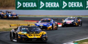 Mirko Bortolotti sorgte für den weltweit ersten Sieg des neuen Lamborghini Temerario GT3