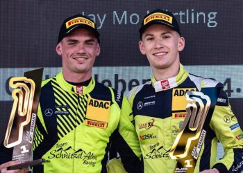 Jay Mo Härtling und Enrico Förderer, die amtierenden Champions der ADAC GT4 Germany, teilen sich das Cockpit