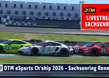 🇩🇪 LIVE DTM Sachsenring Runde 6 | DTM eSports Championship 2026