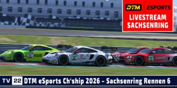 🇩🇪 LIVE DTM Sachsenring Runde 6 | DTM eSports Championship 2026