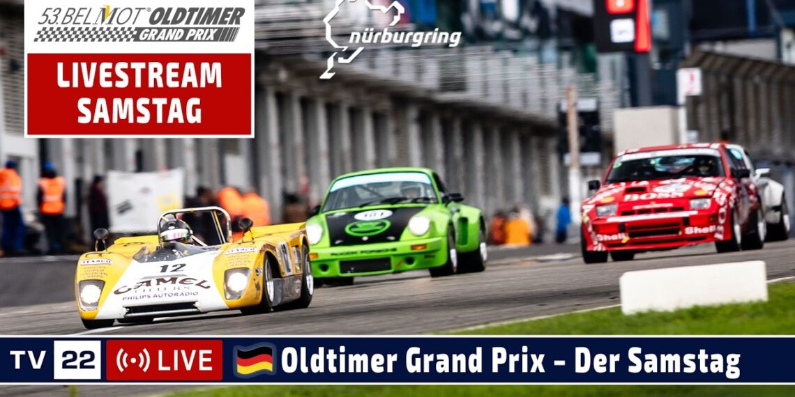 🇩🇪 LIVE: Oldtimer Grand Prix Nürburgring 2026 | Alle Rennen Samstag | Historischer Motorsport pur!