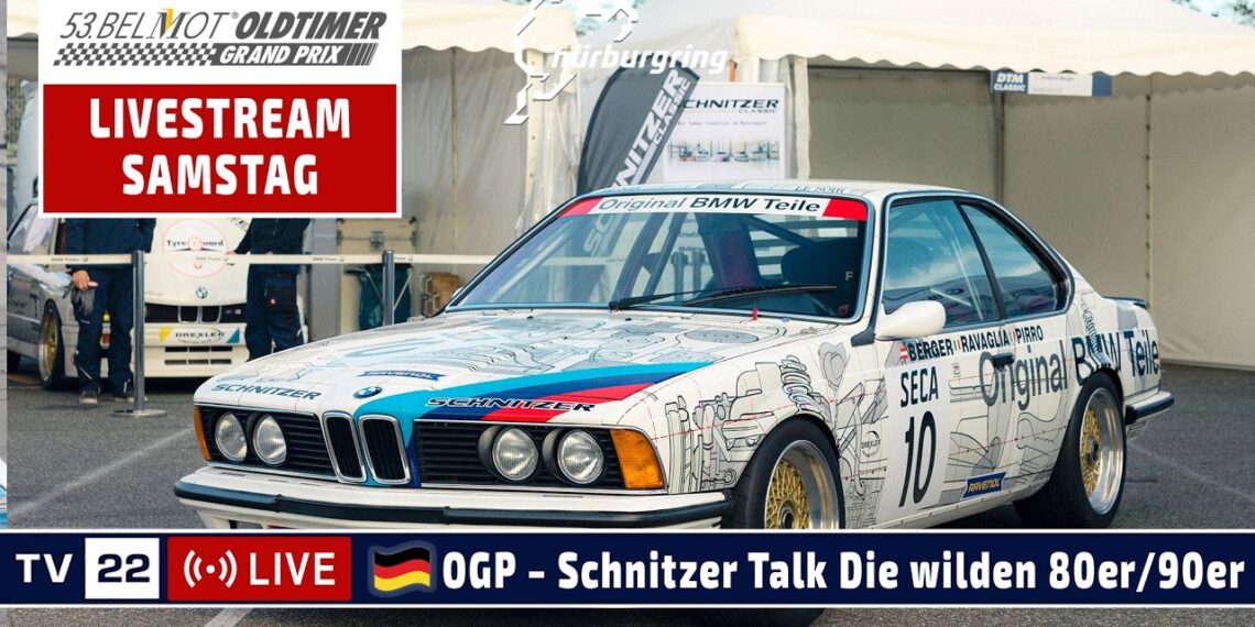 🇩🇪 LIVE: Schnitzer Talk mit Altfrid Heger, Kris Nissen, Leopold von Bayern vom Oldtimer Grand Prix
