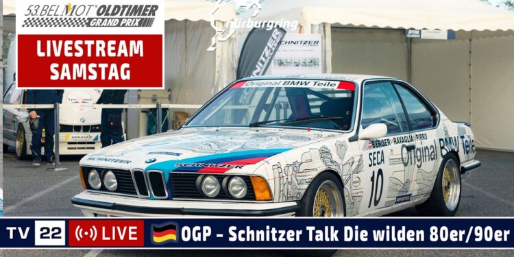 🇩🇪 LIVE: Schnitzer Talk mit Altfrid Heger, Kris Nissen, Leopold von Bayern vom Oldtimer Grand Prix