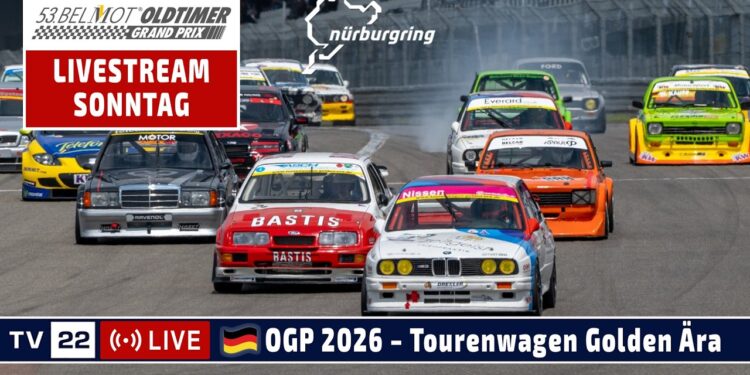 🇩🇪 LIVE: Tourenwagen Golden Ära Rennen 2 | Oldtimer Grand Prix Nürburgring 2026