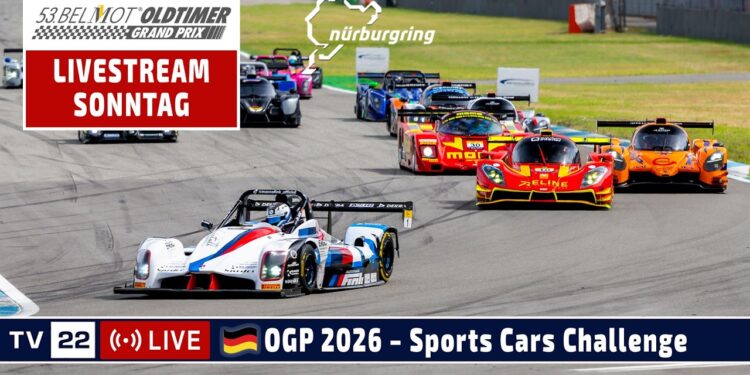 🇩🇪 LIVE: Interwetten Sports Cars Challenge Rennen 2 | Oldtimer Grand Prix Nürburgring 2026