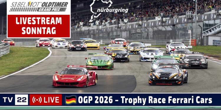 🇩🇪 LIVE: Trophy Race for Ferrari Cars Rennen 2 | Oldtimer Grand Prix Nürburgring 2026