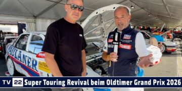 MOTOR TV22: Uwe Alzen in seinem originalen 1998er Opel Vectra STW beim Oldtimer Grand Prix 2026
