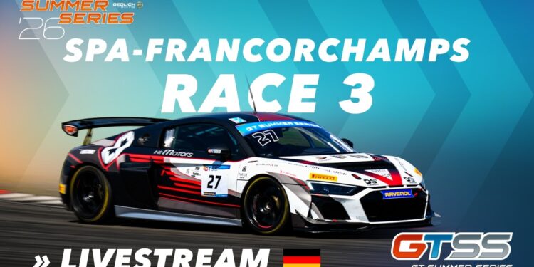 🇩🇪 LIVE: GT Summer Series 2026 | Spa | Rennen 3 GT3, GT4, Porsche, Ferrari, Lamborghini