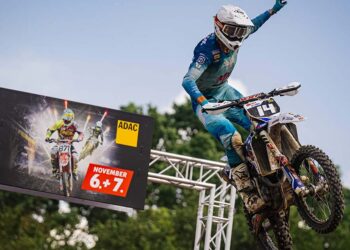 Sebastian Leok freute sich über seinen ersten Lauf- und Veranstaltungssieg im ADAC MX Youngster Cup