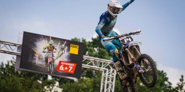 Sebastian Leok freute sich über seinen ersten Lauf- und Veranstaltungssieg im ADAC MX Youngster Cup