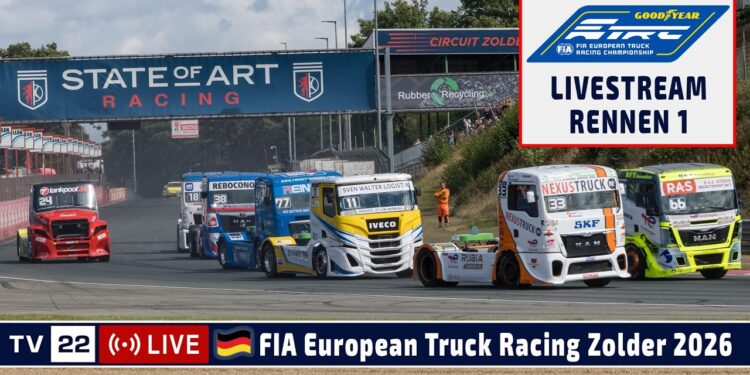 🇩🇪 LIVE Truck Grand Prix Zolder: R1 Goodyear FIA European Truck Racing Ch’ship – 29.08.2026