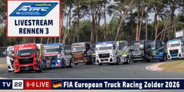 🇩🇪 LIVE Truck Grand Prix Zolder: R3 Goodyear FIA European Truck Racing Ch’ship – 30.08.2026