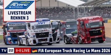 🇩🇪 LIVE Truck Grand Prix Le Mans: R3 Goodyear FIA European Truck Racing Ch’ship – 27.09.2026
