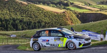 Trotz einiger haariger Momente: Claire Schönborn und Co Michael Wenzel brachten ihren Corsa Rally4 ohne Kratzer ins Ziel