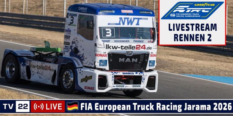 🇩🇪 LIVE Truck Grand Prix Jarama: R2 Goodyear FIA European Truck Racing Ch’ship – 03.10.2026
