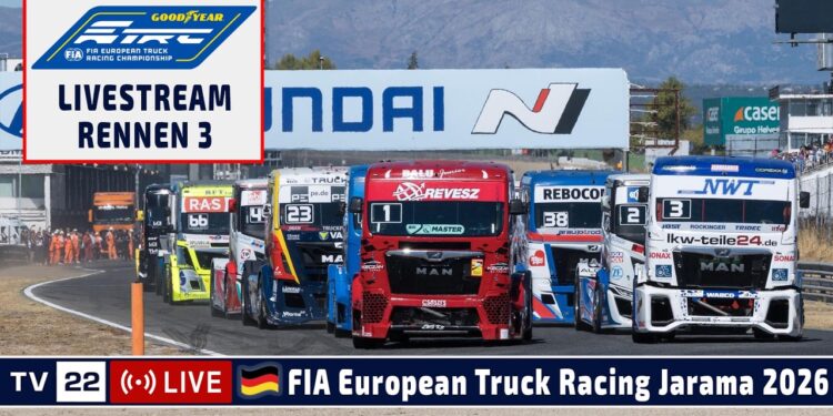 🇩🇪 LIVE Truck Grand Prix Jarama: R3 Goodyear FIA European Truck Racing Ch’ship – 04.10.2026