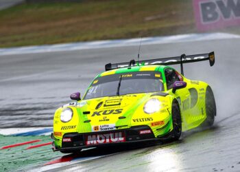 Auch auf nasser Strecke schnellster DTM-Pilot: Spitzenreiter Thomas Preining