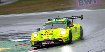 Auch auf nasser Strecke schnellster DTM-Pilot: Spitzenreiter Thomas Preining