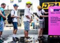 An den DTM-Rennwochenenden sorgen bis zu 70 Wasserspender für lokal aufbereitetes und mineralisiertes Trinkwasser