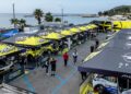 Mediterranes Flair: Der Serviceplatz direkt am Meer schuf eine besondere Atmosphäre