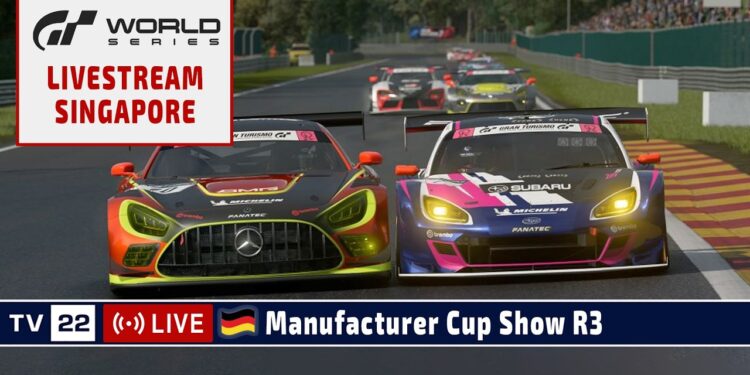 🇩🇪 LIVE: Gran Turismo World Series 2026 | Runde 3 Singapore – Manufacturers Cup Show 03.10.2026